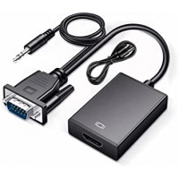  VGA to HDMI Female Converter Adaptor Cable